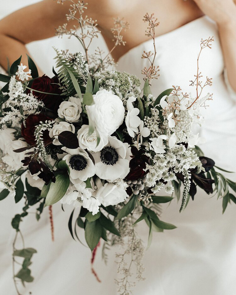 Bouquet de mariée d'hiver élégant