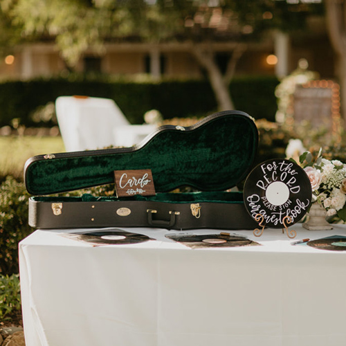 Idées urne de mariage