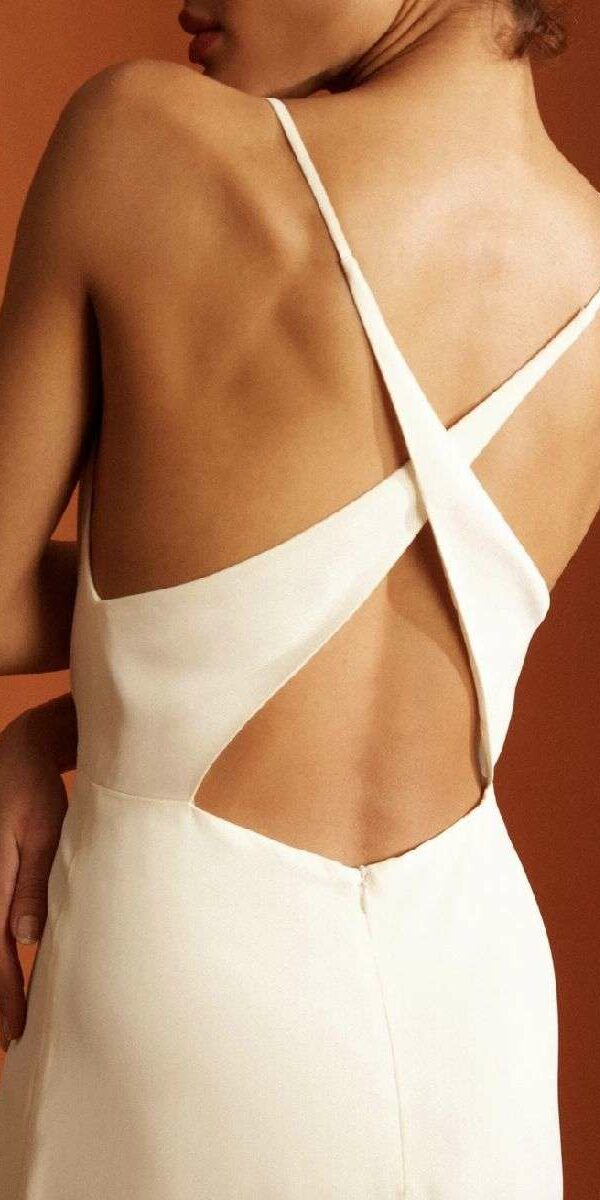 Robe de mariage civil dos nu Uni Paris
