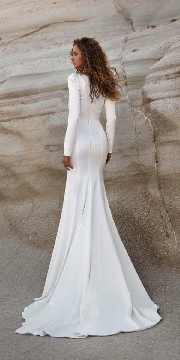 Robe de mariée sirène en satin Milla Nova