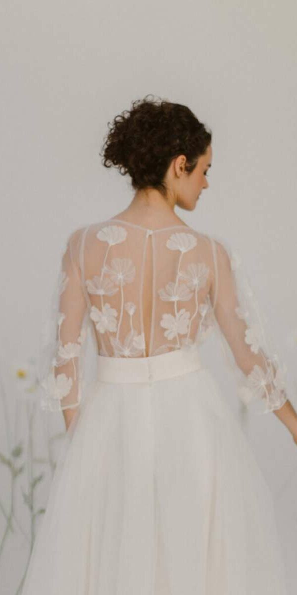 Robe de mariée bohème romantique et fluide Atelier Swan